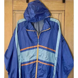 Pro Spirit Mens 90s Vintage Colorblock Windbreaker Jacket Size L/XL Blue SP EXC